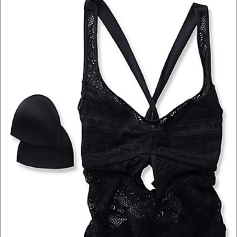 Becca Color Play Crochet Tie-Front 1Piece Swimsuit - Picture 8 of 8